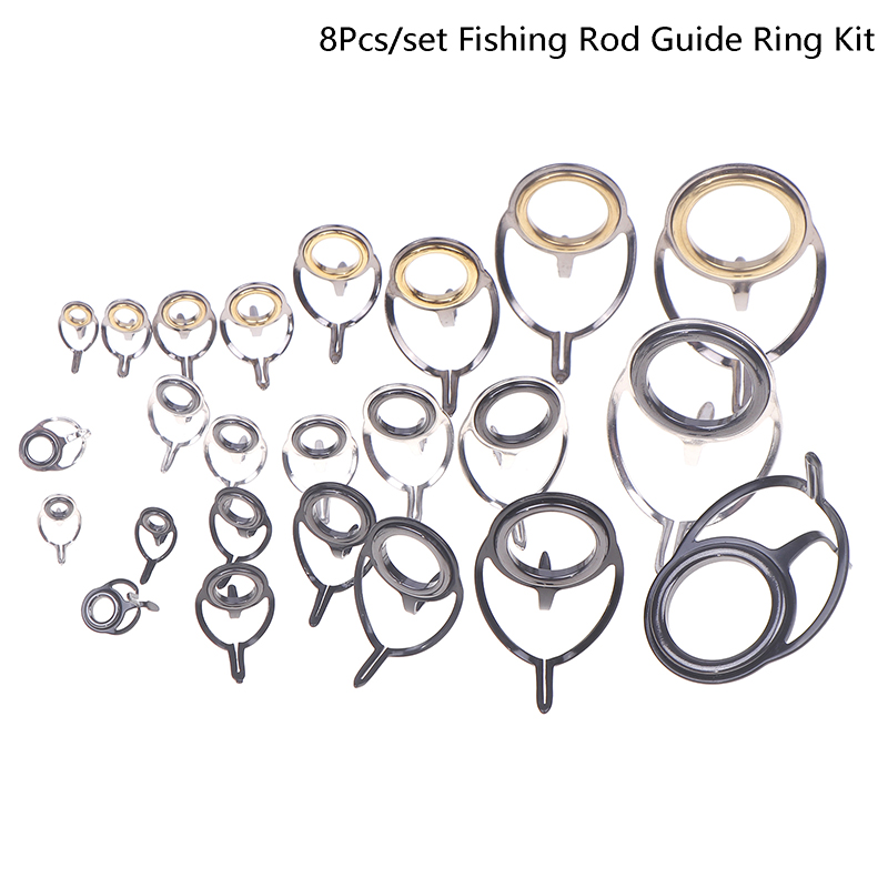 8 stuks visgerei roestvrijstal - Fishing Rod Repair Kit recensie en prijs