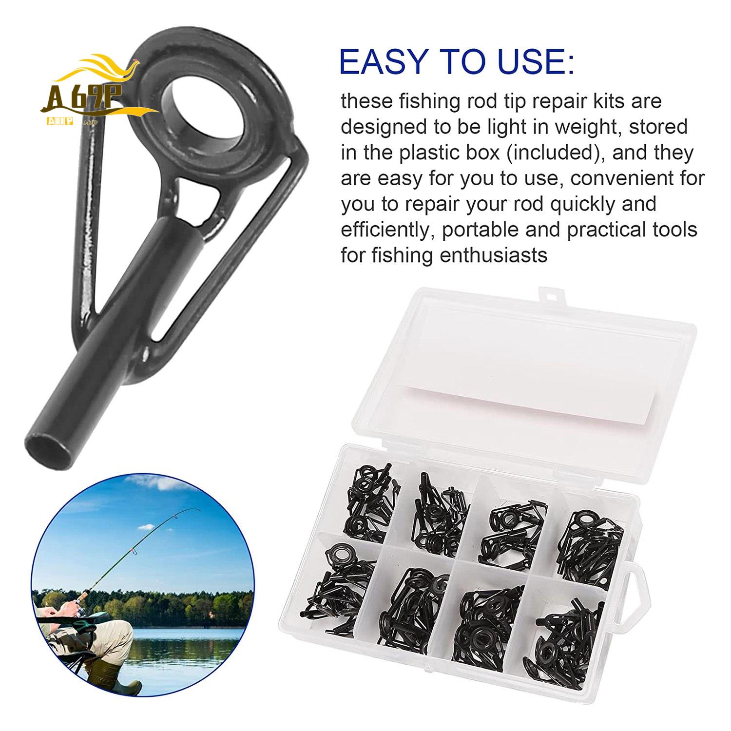 A69P-80 stuks reparatieset voo - Fishing Rod Guide Replacement recensie en prijs