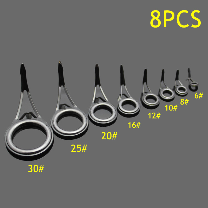 8 stuks hengelgeleiderringen,  - Fishing Rod Guide Replacement recensie en prijs